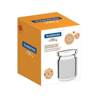 Imagem de Porta Queijo Ralado Tramontina Utility Em Aço Inox