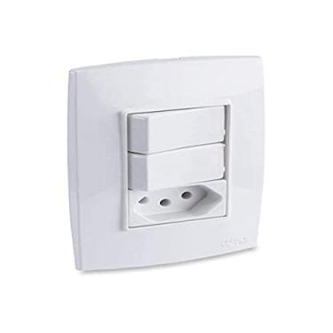 Imagem de Force Line - Conjunto com 2 Interruptores E Uma Tomada