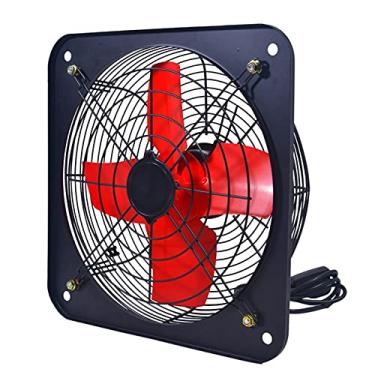 Imagem de Fã exausto 10 polegadas poderosas exaustor de extrator de ventilação industrial com fã de exaustão axial com capa de rede dupla fã de soprador de ar comercial para o quarto da cozinha Ventiladores de
