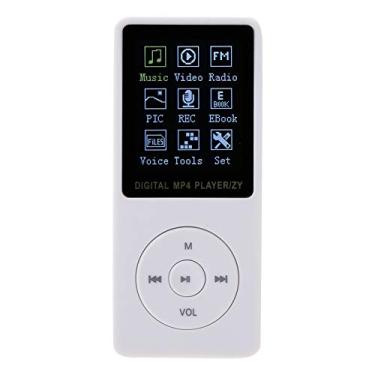 Imagem de MP3 Sports MP4 Music Player, Tela Portátil Colorida TFT HiFi MP3 MP4 Music Player, Com Microfone Embutido, Suporte para Transmissão de Alta Velocidade USB 2.0 (Branco)