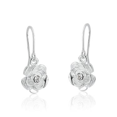 Imagem de Brinco Flower Revestido em Prata