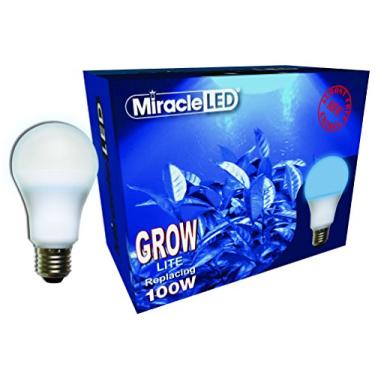 Imagem de Miracle LED Energia quase livre 100 W para iniciante de crescimento azul LED Grow Lite - Luz azul para início de sementes e hastes de plantas fortes em horticultura, hidroponia e jardins internos (604291) Pacote único