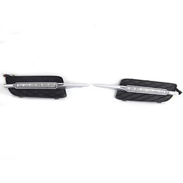 Imagem de JESYMBX Para BMW X5 E70 2007-2010 Carro LED para-choque dianteiro DRL luz de corrida diurna lâmpada de neblina 1Pear/2 Pcs esquerda e direita