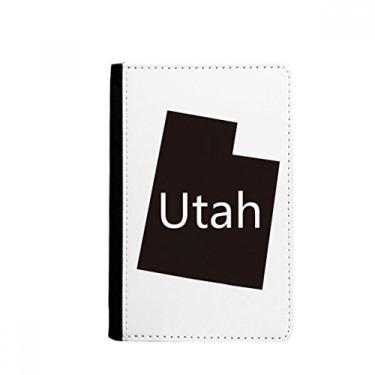 Imagem de Porta-passaporte com mapa dos Estados Unidos da América de Utah, notecase burse capa carteira porta-cartões, Multicolor