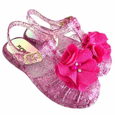 Imagem de Sandalia Infantil Flor Perola Meninas Juju - Juju  Shoes