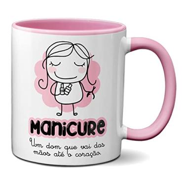 Imagem de Caneca Manicure Um Dom Que Vai Das Mãos Até O Coração (Rosa)