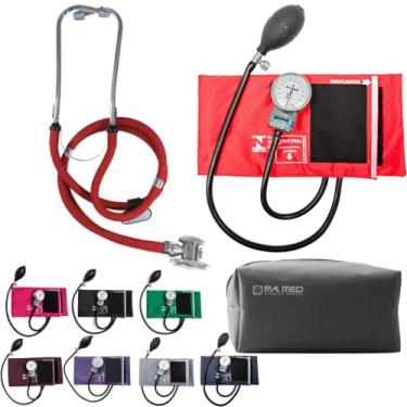 Imagem de Aparelho Pressão Esfigmomanômetro Aneroide + Estetoscópio Rappaport Duplo P.A. Med