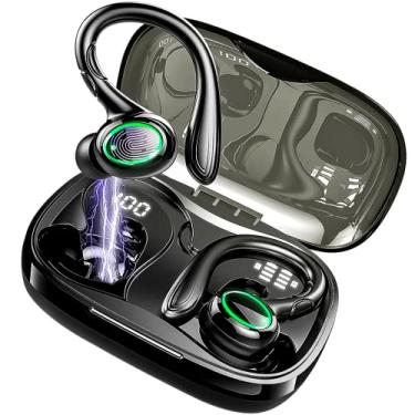 Imagem de Fone De Ouvido Bluetooth 4Leader Gamer Com Ganchos Para Orelha Esportivo Microfone Sem Fio À Prova D’água Baixa Latência Carregador Rápido