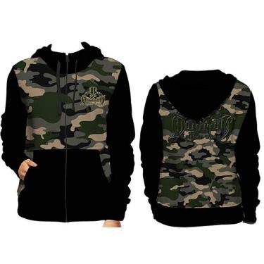 Imagem de Casaco Agasalho Moletom com Capuz - 5004 - Camuflado EXC - M