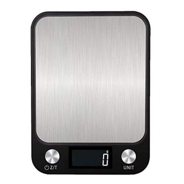 Imagem de balança de cozinha digital balança de comida eletrônica multifuncional de aço inoxidável de alta precisão balanças de cozinha de fácil leitura lcd para panificação, joias