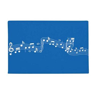 Imagem de DIYthinker Blue Terweavg Music 5-le Tapete antiderrapante para banheiro Cozinha 40,64 x 60,96 cm