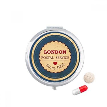 Imagem de Love UK London Britian England Carimbo Pill Case Pocket Medicine Storage Box Dispenser Recipiente