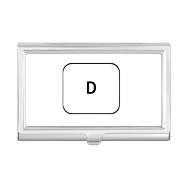 Imagem de Carteira de bolso com símbolo D para cartão de visita