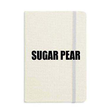 Imagem de Caderno de alimentos com nome de fruta Sugar Pera, capa dura para diário clássico A5 presente