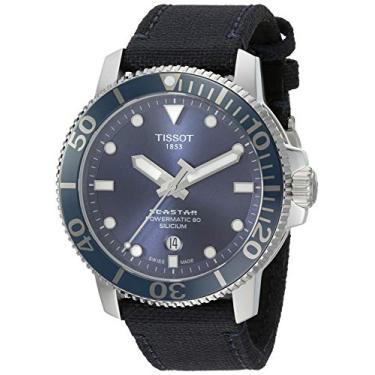 Imagem de Tissot Relógio esportivo masculino de cerâmica Seastar prata T1204071704101