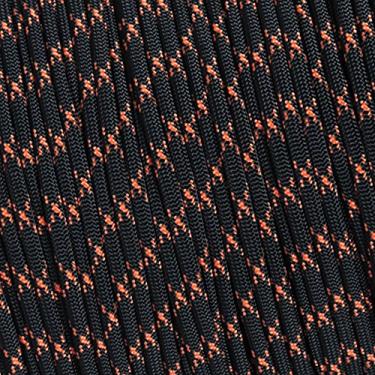 Imagem de Corda de paraquedas West Coast 10 25 50 e 100 pés Hanks e 250 300 1000 carretéis Winder & Buckle Options Tipo III 7 fios 550 cordão paraquedas muitas cores - maior seleção de corda de paraquedas, Black w/ Neon Orange X, 1000 Feet & 100 3/8" Black Buckles