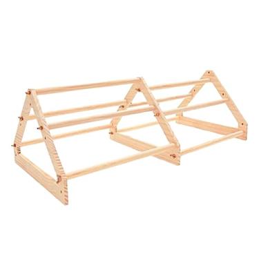 Imagem de Ioensy Poleiro de de madeira poleiros de suprimentos para pintinhos 3 níveis Playstand para grande galinheiro de brinquedo e chocadeira