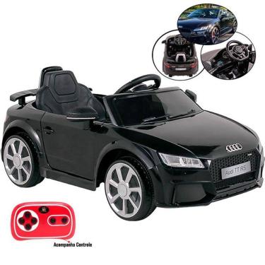 Imagem de Carro Elétrico Infantil 12V Audi TT RS Preto com Controle 921707 BEL