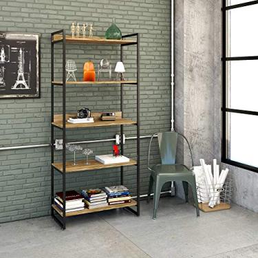 Imagem de Estante Multiuso 5 Prateleiras 187x80cm Estilo Industrial