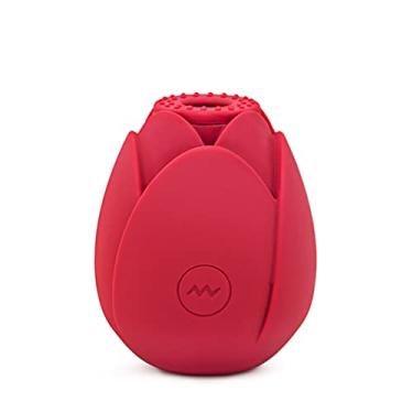 Imagem de Vibrador Flor Rosa Ponta Dupla Função Sugador e Aquecimento púrpura vibradoris feminino sexual,Vibrador Silicone vibradoris feminino