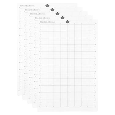 Imagem de dalisp Tapete de corte de reposição Adesivo transparente Cricut Mat Mat com grade de medição 8 por 12 polegadas r Silhouette Cameo Cricut Explore Plotter hine 5PCS