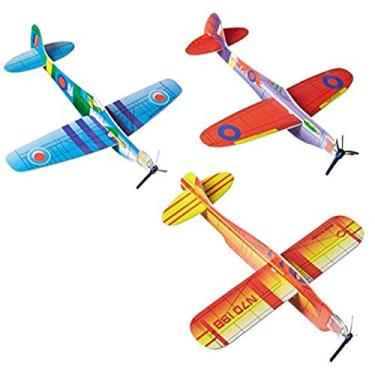 Imagem de Rhode Island Novelty Foam 8 Inch Flying Glider Planes 48 Piece Assortment