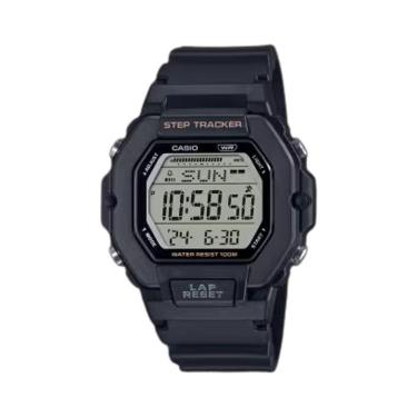 Imagem de Relógio de Pulso Casio Esportivo Cronógrafo Prova Dágua 100 Metros Quartz Feminino Digital Preto 2200H-1AVDF