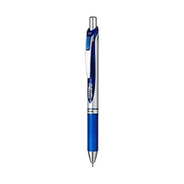 Imagem de Caneta esferogr fica Pentel de tinta gel ENERGEL (tipo Knock) 0,4 mm [cano azul/prateado] x 5 pe as (importado do Jap o)