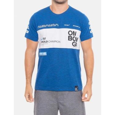 Imagem de Camiseta Onbongo Estampada Champion Azul