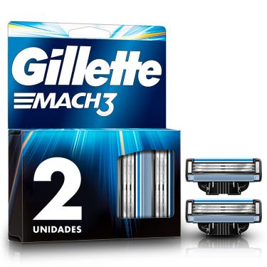 Imagem de Carga para Aparelho de Barbear Gillette Mach3 com 2 unidades 2 Unidades