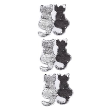 Imagem de NUOBESTY 3 Pecas camiseta kit livros bonés saquinho regatas jean jones mini óculos para bonecas animal costurar lantejoulas remendos de bolsas o gato roupas Acessórios adesivo aplique