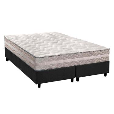 Imagem de Conjunto Box Queen: Colchão Anatômico Paropas D28/AG65 Master + Base CRC Suede Gray(158...