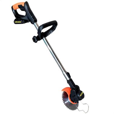 Imagem de Aparador De Grama Roçadeira Eletrica Roçadeira Bateria 21v Recarregável Cortador de grama sem fio para gramados jardins capina