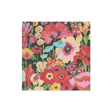 Imagem de Caspari Guardanapos de papel para coquetel Secret Garden em preto, 20 por pacote