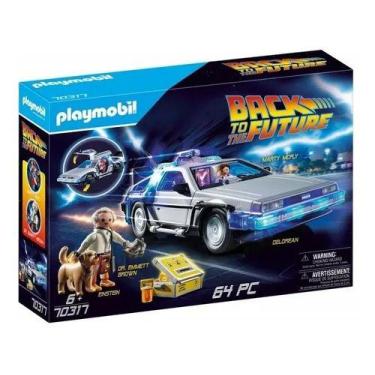 Imagem de Playmobil De Volta Para O Futuro Delorean - Marty E Dr Emmett  64 Peça