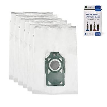 Imagem de Sacos genuínos para aspirador de pó Riccar R10 HEPA, série verde SupraLite com infusão de carvão, seis sacos incluídos, RLHC-6