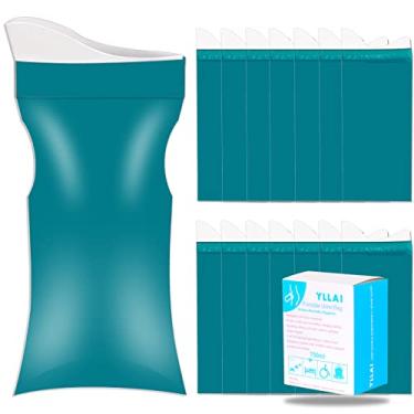Imagem de YLLAI Sacos de urina descartáveis, unissex, pacote com 15, emergência, portátil, acampamento, viagem, vaso sanitário, saco de urina, vômito, congestionamento, bolsas para mictório para homens e