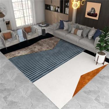 Imagem de Tapete de veludo para sala de estar, sofá, mesa de café, sala de casa, quarto, cama completa, estudo, cadeira de computador, ca, simple22, 1200mm x 1600mm