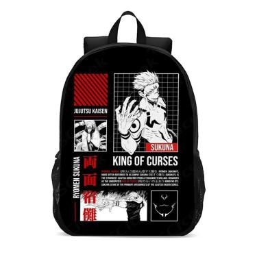 Imagem de Mochila Escolar Infanto Juvenil Anime Sukuna Jujutsu Kaisen Novidades 0229-Unissex