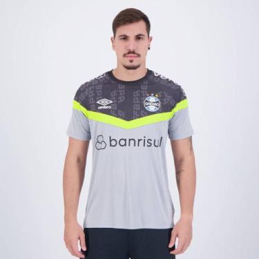 Imagem de Camisa Umbro Grêmio Treino 2023 Cinza