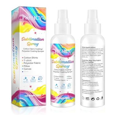 Imagem de FSLHCY Spray de revestimento de sublimação para tecidos, 120 ml, secagem rápida, alto brilho, à prova d'água, super aderência
