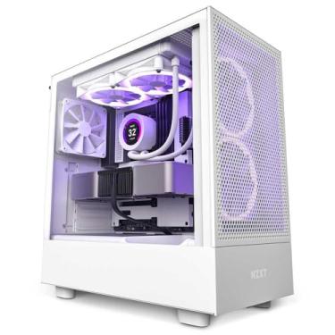 Imagem de Gabinete Gamer ATX - NZXT H5 Flow - Branco - CC-H51FW-01 (2x Fans)
