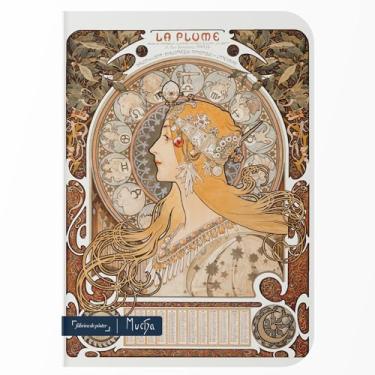 Imagem de Caderno sem Pauta A5 - Capa Flexível 80 Páginas 20x14cm - Zodiac de Mucha