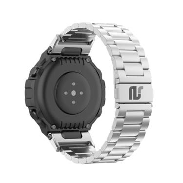 Imagem de Nandos-Store - Pulseiras Sport NSmart compatível com T-REX - T-REX PRO - T-REX 2 (T-REX 2, Prata 3 elos)