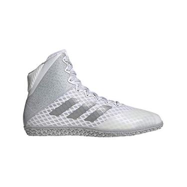 Imagem de Tênis de luta livre Adidas Mat Wizard Hype Branco/Prata (EF2113), Branco/Prata, 4.5