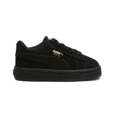 Imagem de PUMA Suede JR Classic Kids Tênis (criança pequena/criança grande), Preto/preto, 5 Toddler