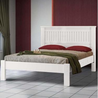 Imagem de Cama De Casal Branca 149X230 - Fênix