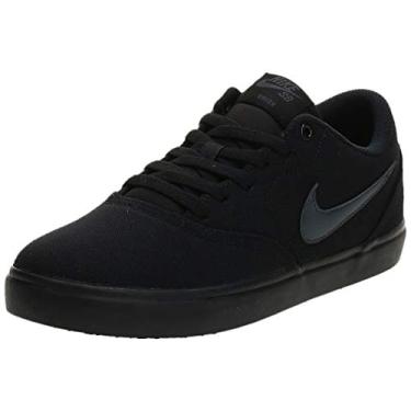 Imagem de NIKE Men's SB Check Solarsoft Canvas Skate Shoe Black/Anthracite 8