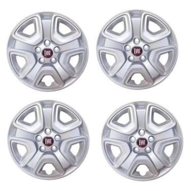 Imagem de Jogo Calota Fiat Toro 2016/2021 Aro 16 Com Emblema Resinado