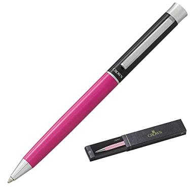 Imagem de Caneta Esferográfica Crown Arezzo, Preta e Rosa, YW10062F